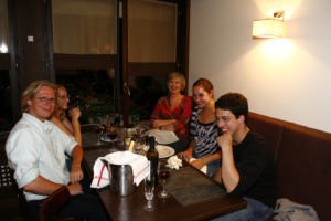 Navarra Quartet with BBT\'s Executive Director Susan Rivers in Verbier